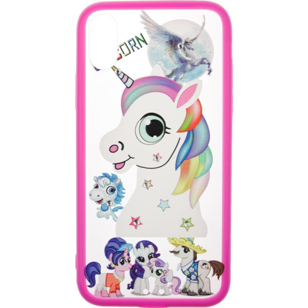 

Чехол-накладка TOTO TPU Сartoon Network Case для IPhone X Pink Unicorn