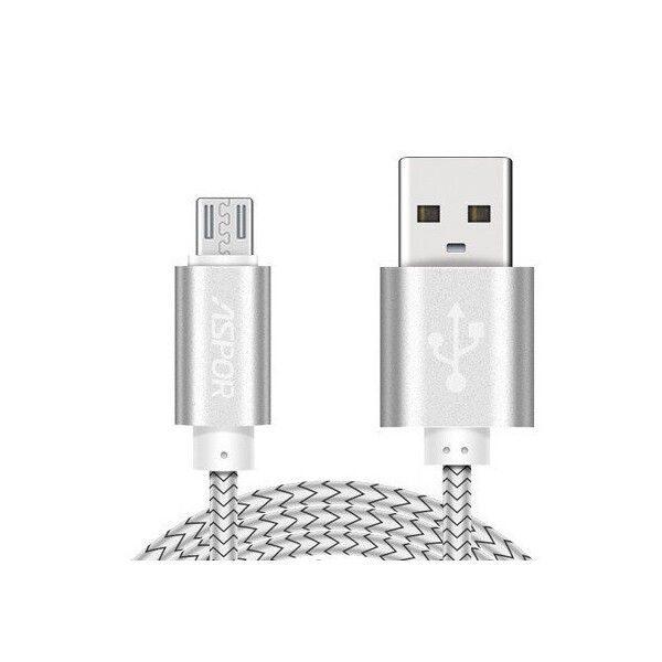 

Кабель Aspor Usb 3.0 - Micro Usb 30 Cm (Серебристый)