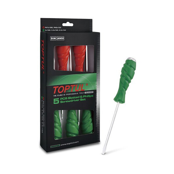 

Набор Ударных Отверток Super Grip Toptul 5 Ед. Gaae0509