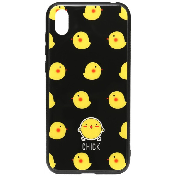 

Чехол-накладка TOTO Cartoon Print Glass Case для Huawei Y5 2019 Chick