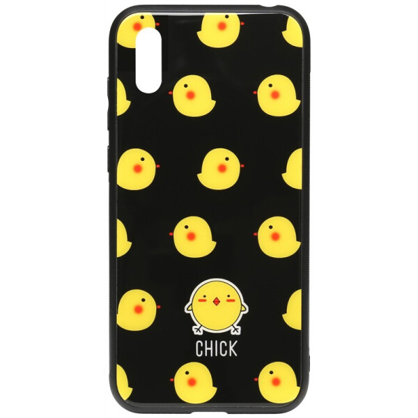 

Чехол-накладка TOTO Cartoon Print Glass Case для Huawei Y6 2019 Chick