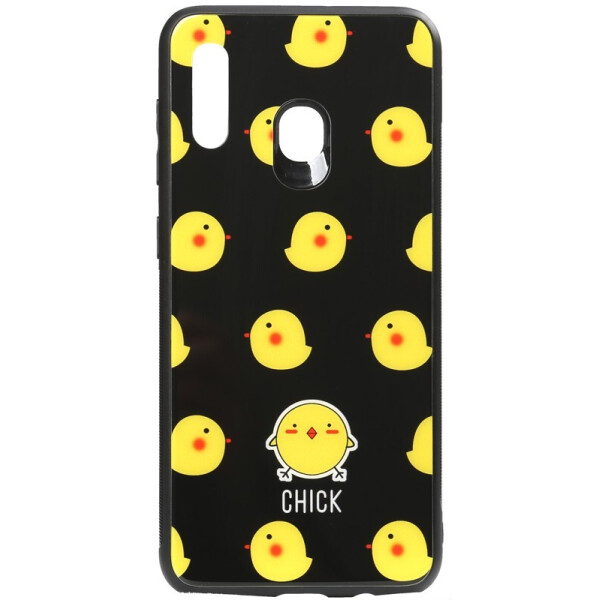 

Чехол-накладка TOTO Cartoon Print Glass Case для Huawei Y7 2019 Chick