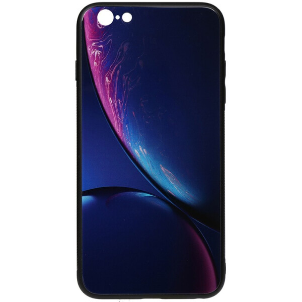 

Чехол-накладка TOTO Print Glass Space Case для Apple iPhone 6/6s Blue