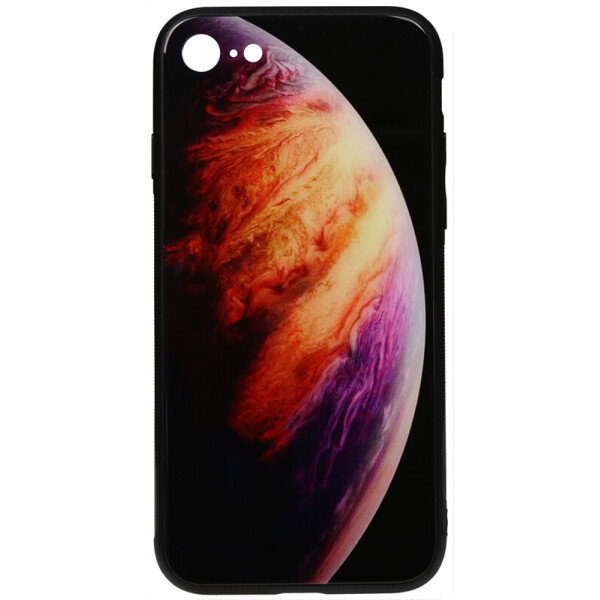 

Чехол-накладка TOTO Print Glass Space Case для Apple iPhone 7/8 Lilac