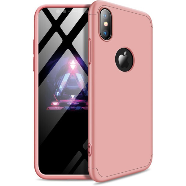 

Чехол-накладка GKK 3 in 1 Hard PC Case Apple iPhone XS Rose Gold