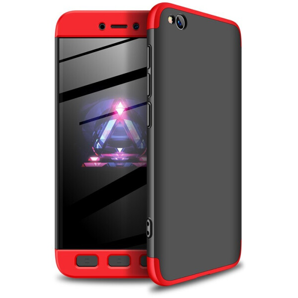 

Чехол-накладка GKK 3 in 1 Hard PC Case Xiaomi Redmi Go Red/Black