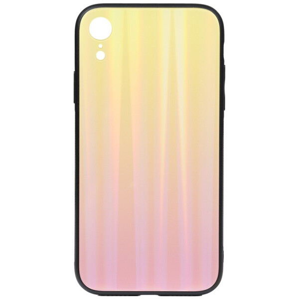 

Чехол-накладка TOTO Aurora Print Glass Case для Apple iPhone Xr Pink