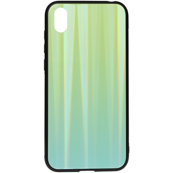 

Чехол-накладка TOTO Aurora Print Glass Case для Huawei Y5 2019 Green