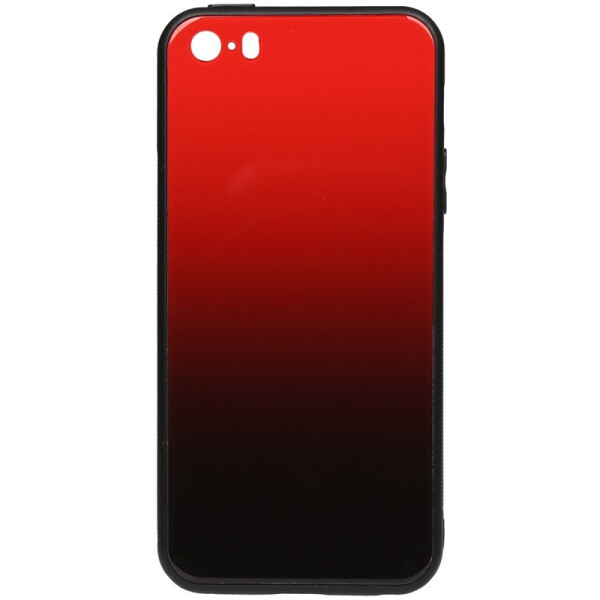 

Чехол-накладка TOTO Glass Case Gradient для Apple iPhone 5/5S/SE Red
