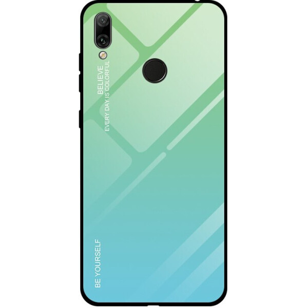 

Чехол-накладка TOTO Glass Case Gradient для Huawei Y7 2019 Turquoise