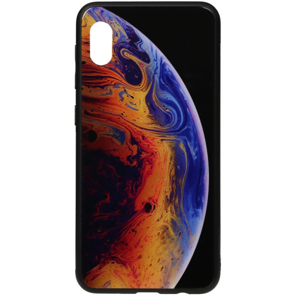 

Чехол-накладка TOTO Print Glass Space Case для Huawei Y5 2019 Violet