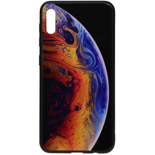 

Чехол-накладка TOTO Print Glass Space Case для Huawei Y6 2019 Violet