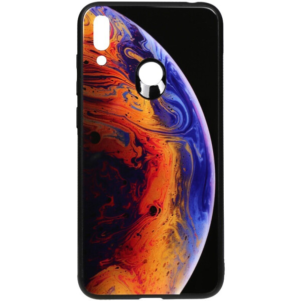 

Чехол-накладка TOTO Print Glass Space Case для Huawei Y7 2019 Violet