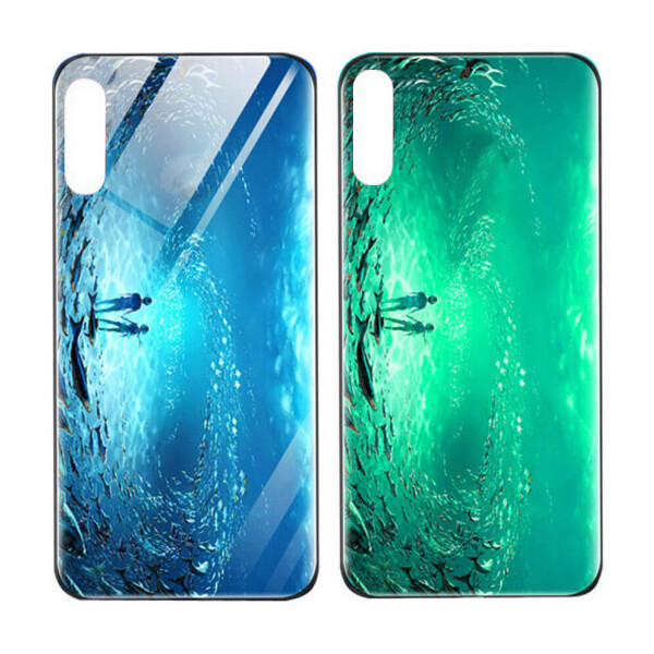 

TPU+Glass чехол светящийся в темноте для Samsung Galaxy A50 (A505F) / A50s / A30s (Под водой) (717545)