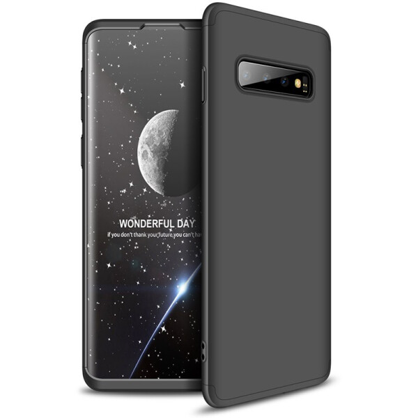 

Чехол-накладка GKK 3 in 1 Hard PC Case Samsung Galaxy S10 Black