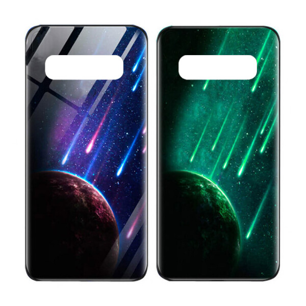 

TPU+Glass чехол светящийся в темноте для Samsung Galaxy S10 (Метеорит) (717518)
