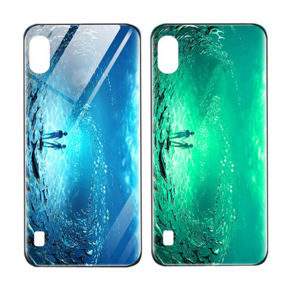 

TPU+Glass чехол светящийся в темноте для Samsung Galaxy A10 (A105F) (Под водой) (717515)