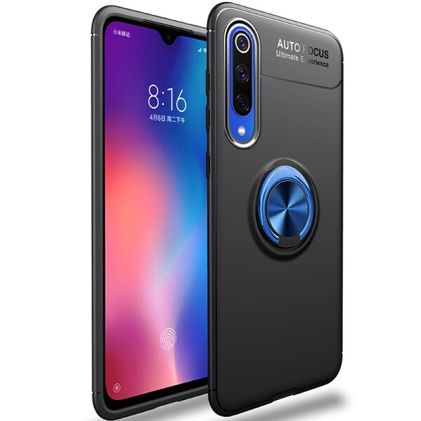 

TPU чехол Deen ColorRing под магнитный держатель для Xiaomi Mi A3 (CC9e) (Черный / Синий) (717470)
