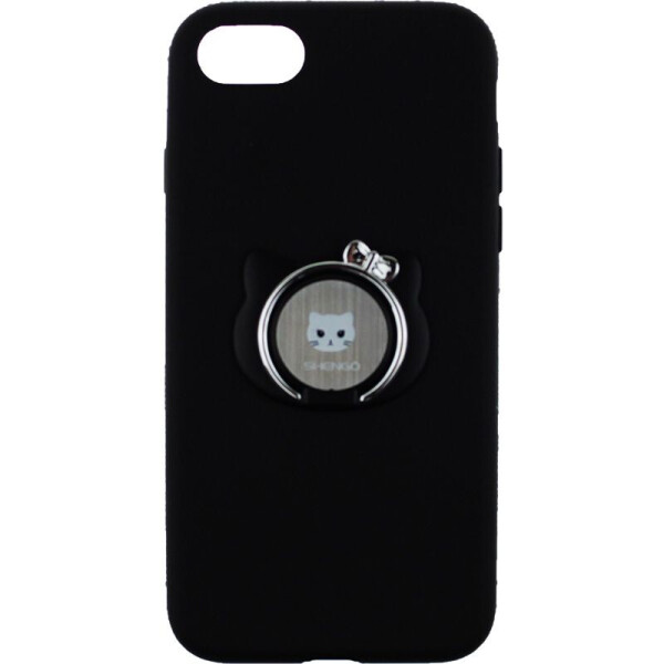 

Чехол-накладка SHENGO Soft-touch holder TPU Case iPhone 8 Black