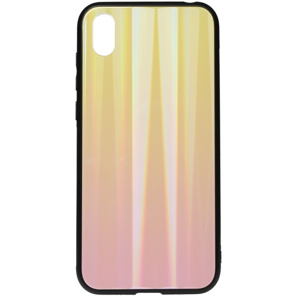 

Чехол-накладка TOTO Aurora Print Glass Case для Huawei Y5 2019 Pink