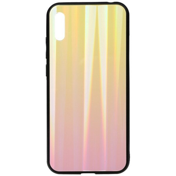 

Чехол-накладка TOTO Aurora Print Glass Case для Huawei Y6 2019 Pink