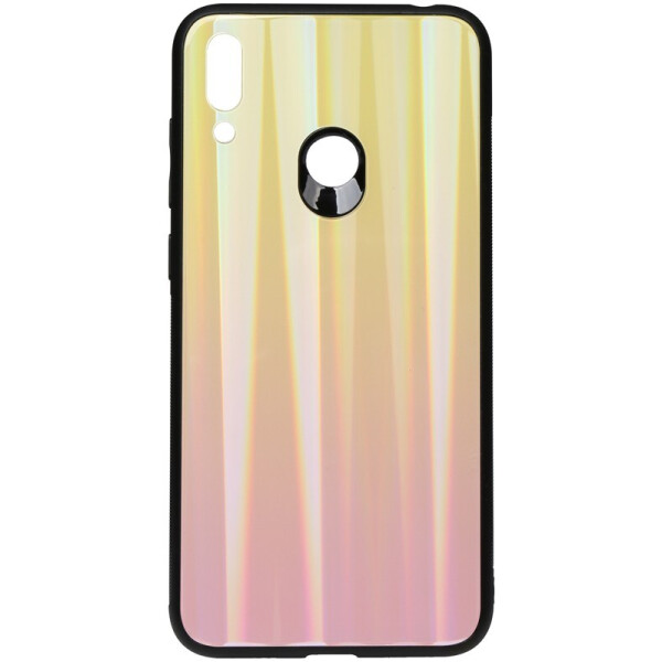 

Чехол-накладка TOTO Aurora Print Glass Case для Huawei Y7 2019 Pink