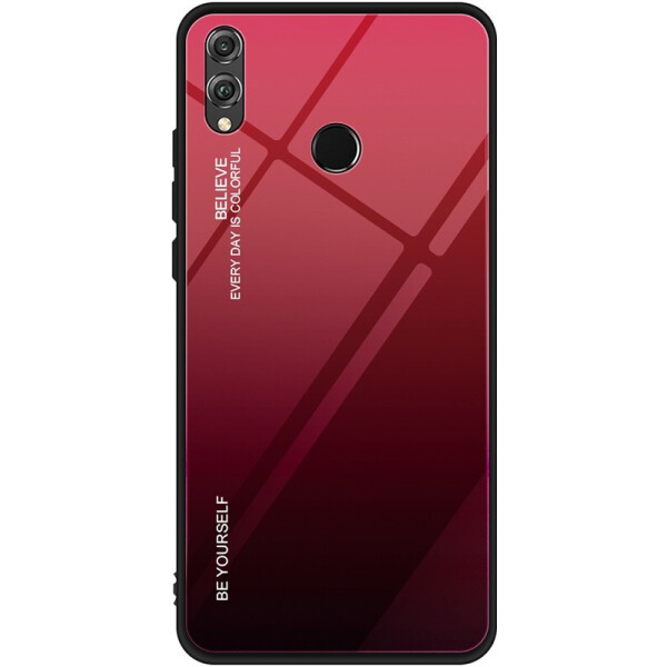 

Чехол-накладка TOTO Glass Case Gradient для Huawei P Smart 2019 Red