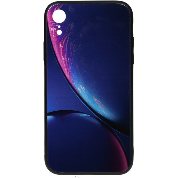 

Чехол-накладка TOTO Print Glass Space Case для Apple iPhone XR Blue