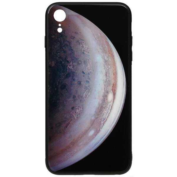 

Чехол-накладка TOTO Print Glass Space Case для Apple iPhone XR Grey