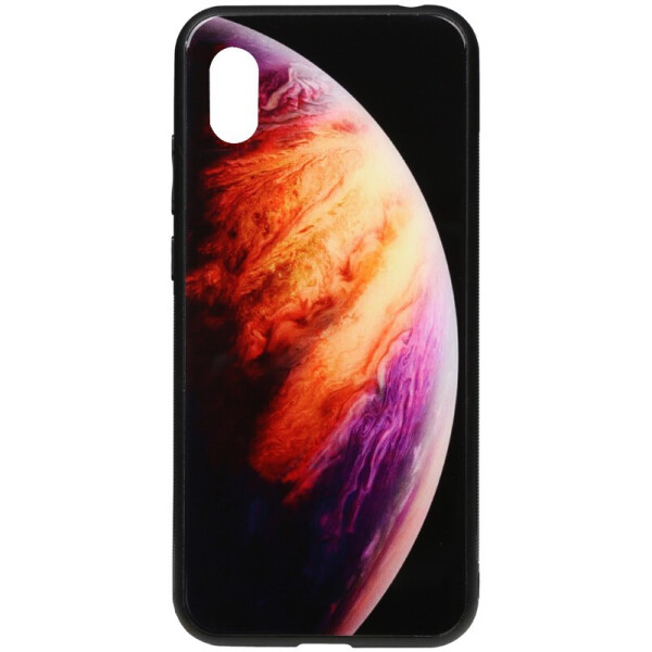 

Чехол-накладка TOTO Print Glass Space Case для Huawei Y5 2019 Lilac