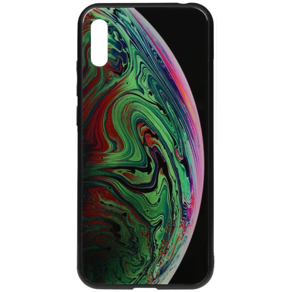 

Чехол-накладка TOTO Print Glass Space Case для Huawei Y6 2019 Green