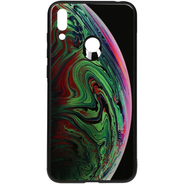 

Чехол-накладка TOTO Print Glass Space Case для Huawei Y7 2019 Green
