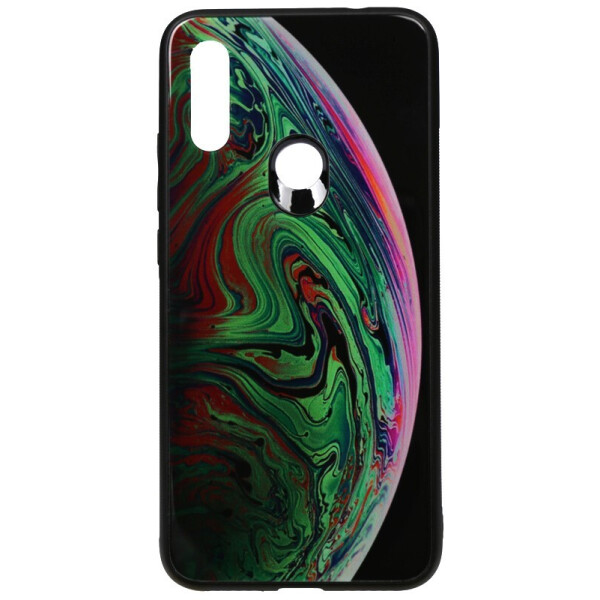 

Чехол-накладка TOTO Print Glass Space Case для Xiaomi Redmi 7 Green