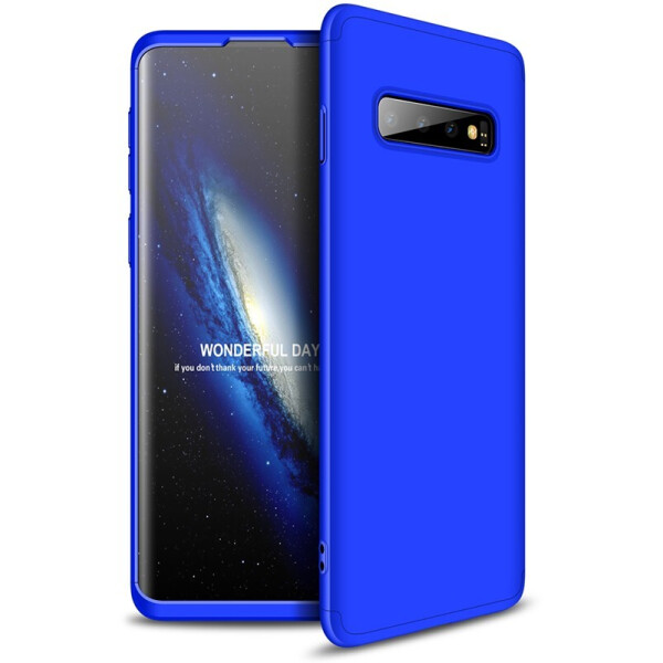

Чехол-накладка GKK 3 in 1 Hard PC Case Samsung Galaxy S10 Blue