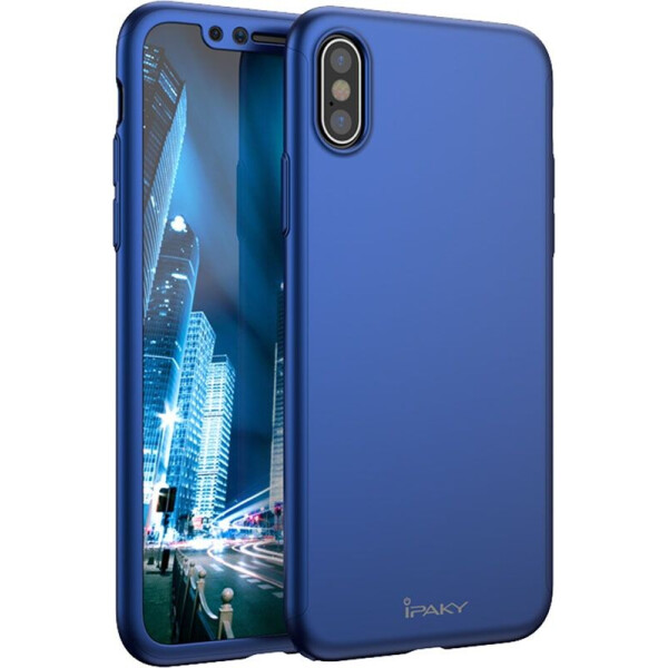 

Чехол-накладка Ipaky 360 PC Full Protection case iPhone X Blue
