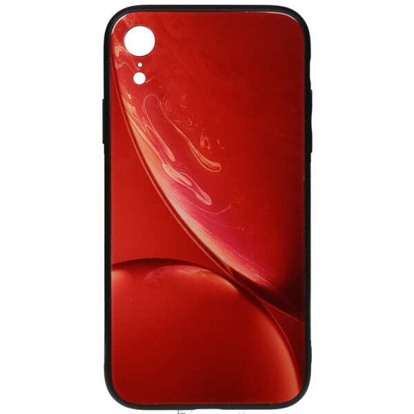 

Чехол-накладка TOTO Print Glass Space Case для Apple iPhone XR Red
