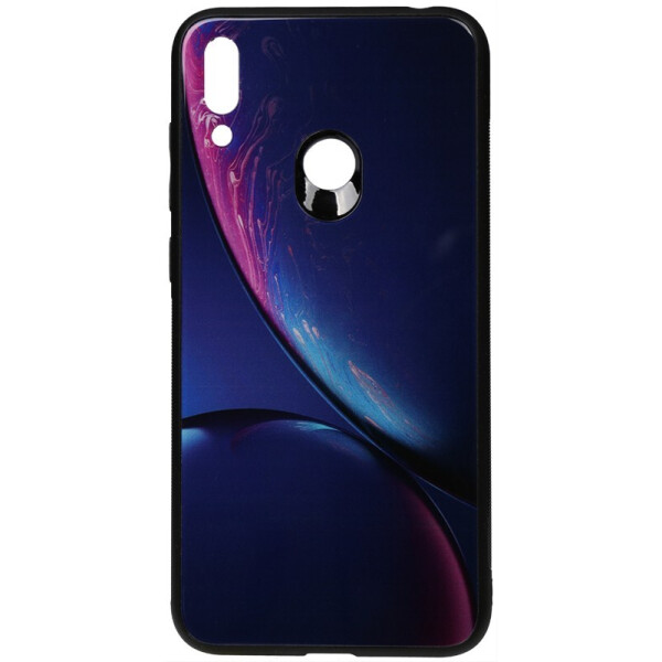 

Чехол-накладка TOTO Print Glass Space Case для Huawei Y7 2019 Blue