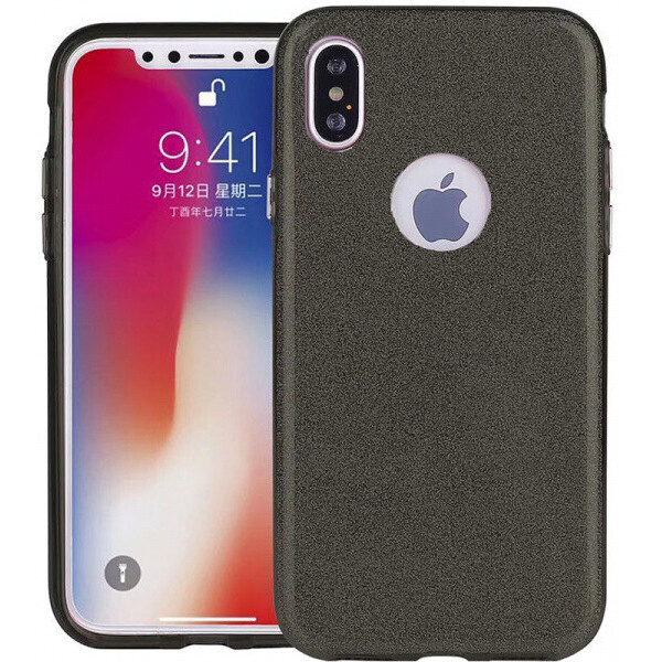 

Чехол-накладка TOTO TPU Case Rose series 3 IN 1 iPhone X Black