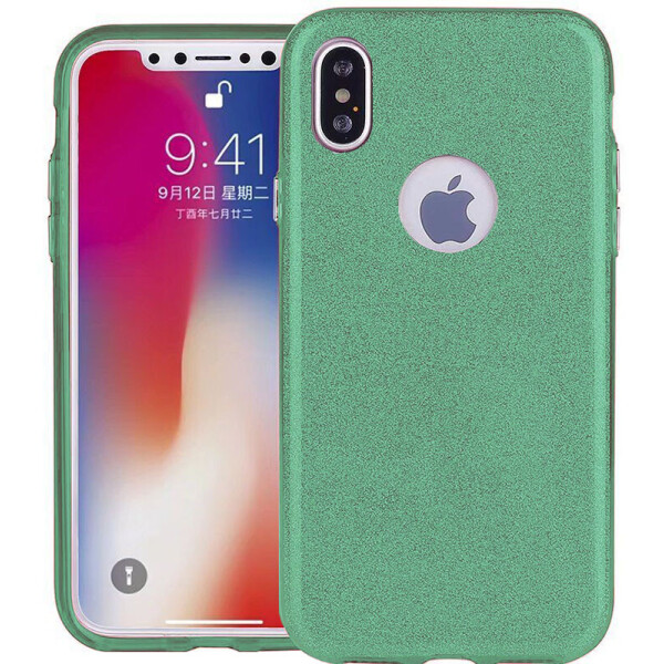 

Чехол-накладка TOTO TPU Case Rose series 3 IN 1 iPhone X Green