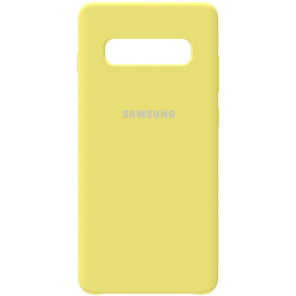

Чехол-накладка Samsung Silicone Case Galaxy S10+ Lemon Yellow