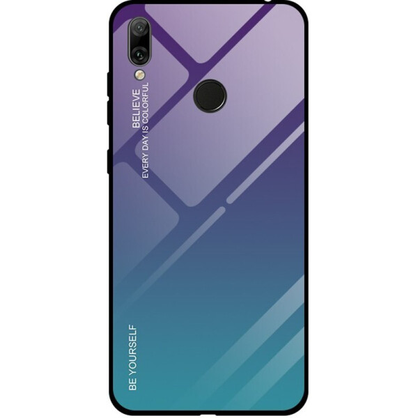 

Чехол-накладка TOTO Glass Case Gradient для Huawei Y7 2019 Purple