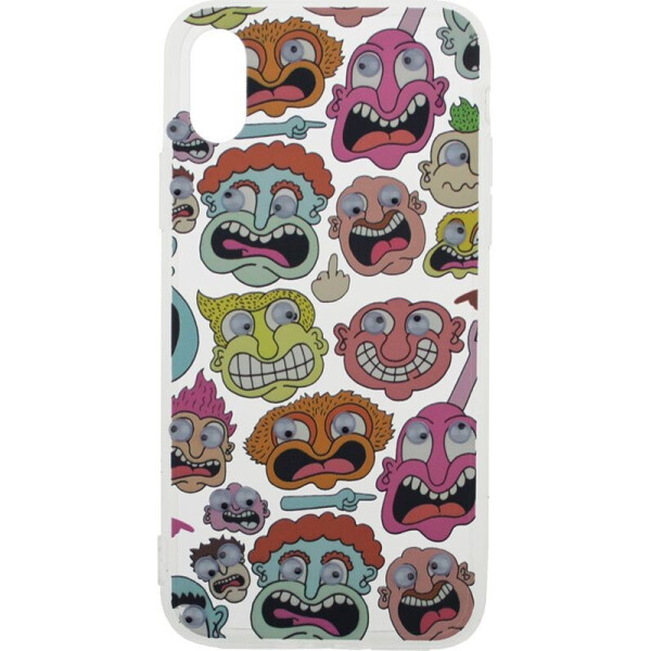 

Чехол-накладка TOTO TPU plusPC Case Eye для IPhone X Face Transparent