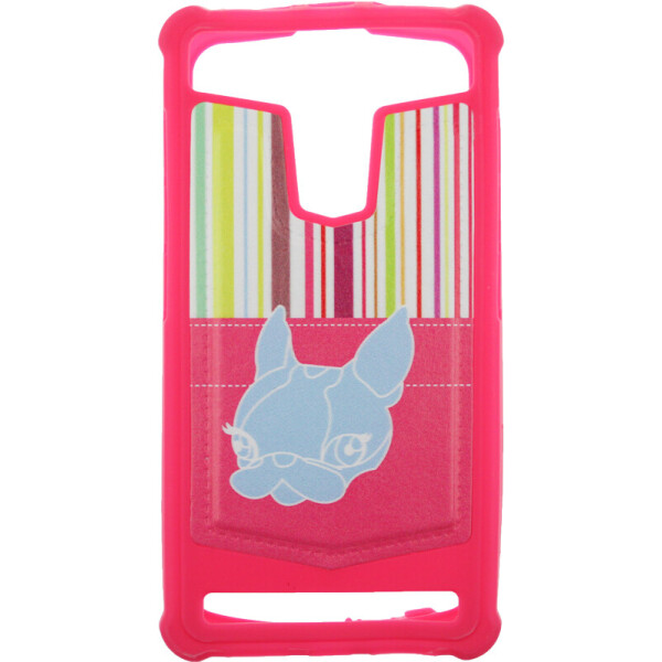 

Чехол-накладка TOTO Universal TPU case with image 5" Dog Pink