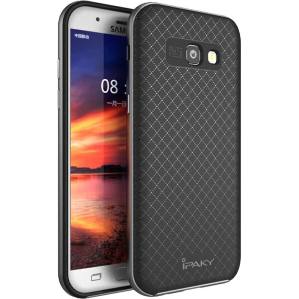 

Чехол-накладка Ipaky TPU plusPC Samsung A7 A720F 2017 Black/Grey