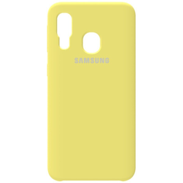 

Чехол-накладка Samsung Silicone Case Galaxy A40 Lemon Yellow