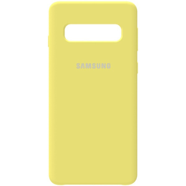 

Чехол-накладка Samsung Silicone Case Galaxy S10 Lemon Yellow