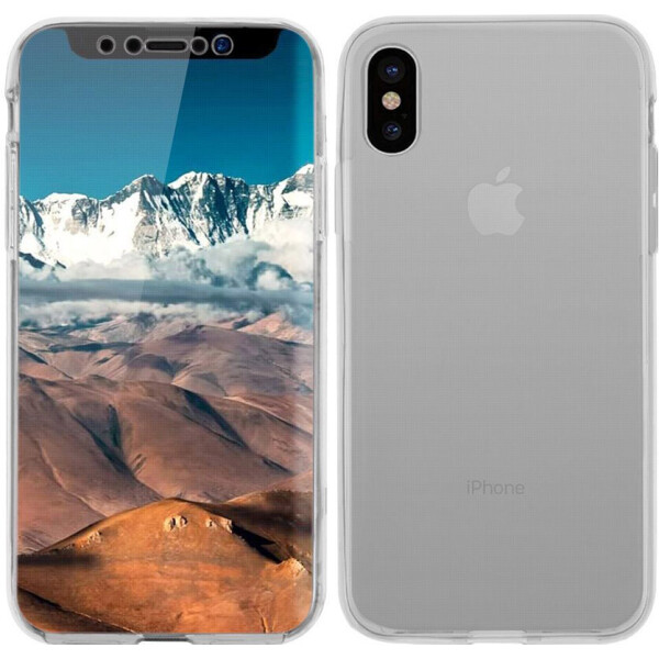 

Чехол-накладка TOTO 360 Fully-covered TPU case iPhone X Gray