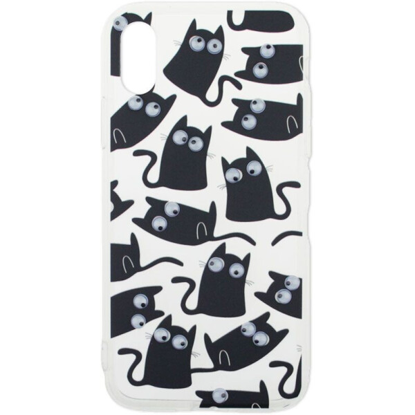 

Чехол-накладка TOTO TPU plusPC Case Eye для IPhone X Cat Transparent