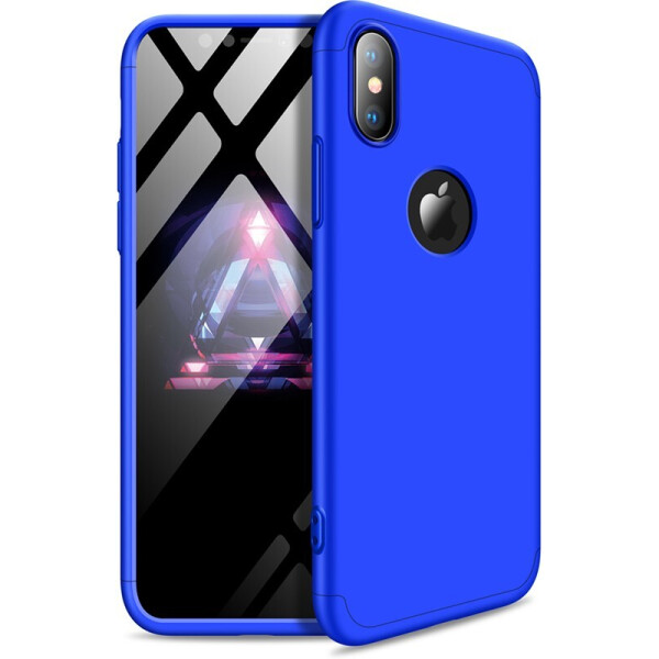 

Чехол-накладка GKK 3 in 1 Hard PC Case Apple iPhone XS Blue