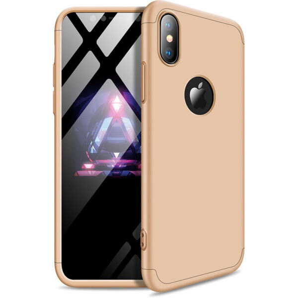 

Чехол-накладка GKK 3 in 1 Hard PC Case Apple iPhone XS Gold